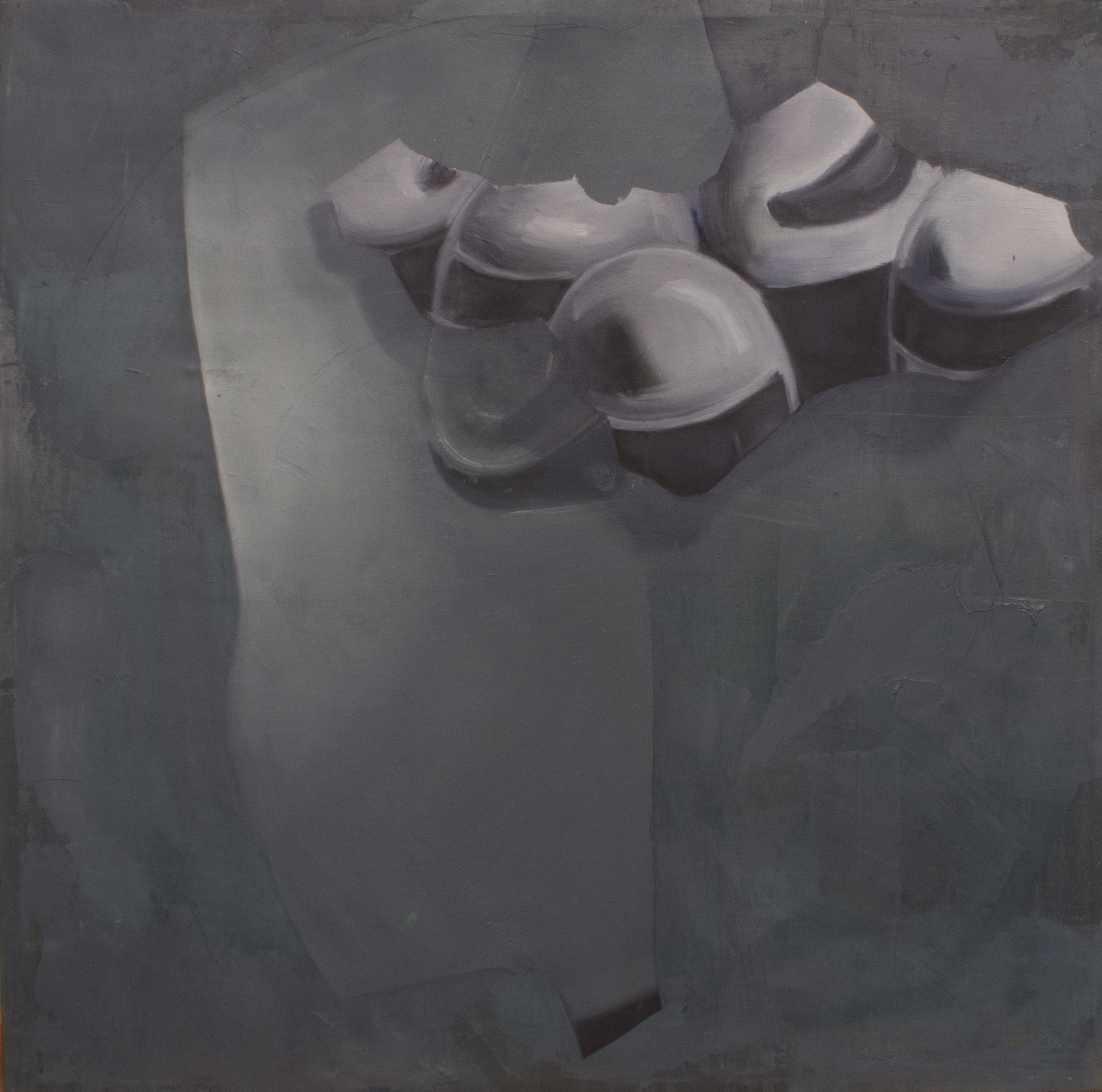 Portrait series, oil on canvas, 50 × 50 cm, 2014.