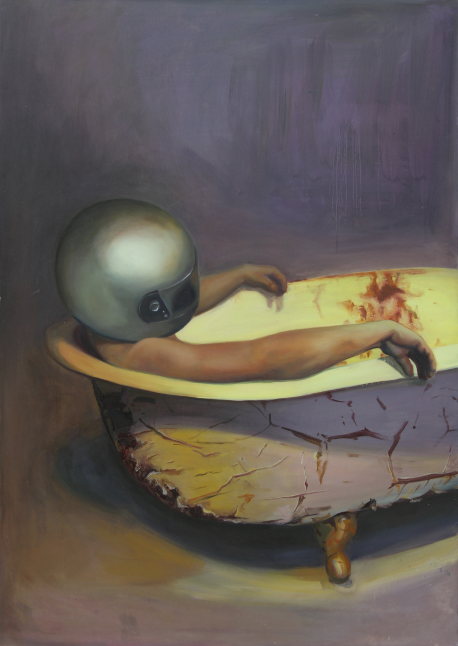 Bather, oil on canvas, 100 × 140 cm, 2014. Erdei Adrienn