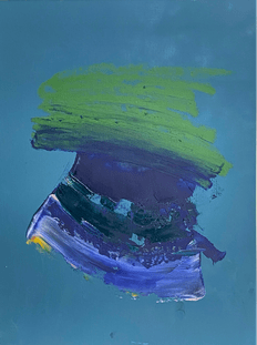 Adrienn Erdei: Conscious-Unconscious Study No. 3, oil on canvaspanel, 40 x 30 cm, 2026.
